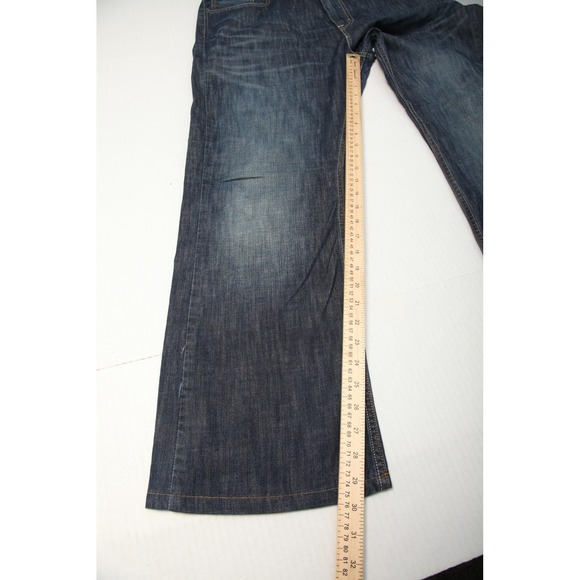 Levi's 527 Jeans Mens 38x34 Blue Boot Cut Denim Dark Wash Zip Fly 100% Cotton - Picture 12 of 16